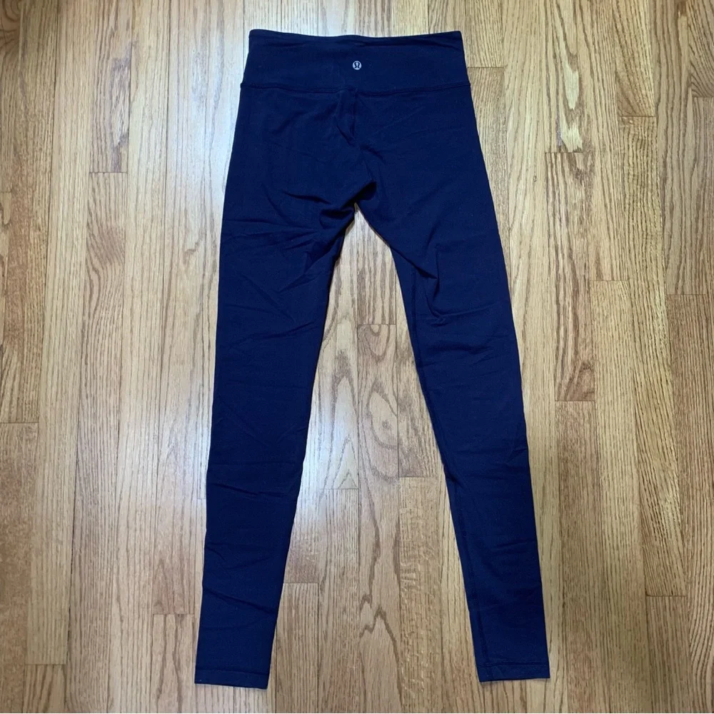 Lululemon Vintage Mid-Rise Full Length Leggings - Navy - Size 6
